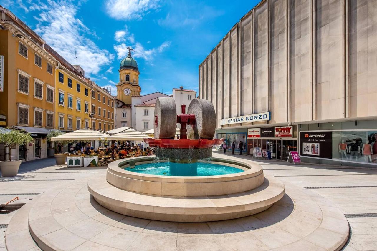 Naval Studio With Garden Rijeka Dış mekan fotoğraf